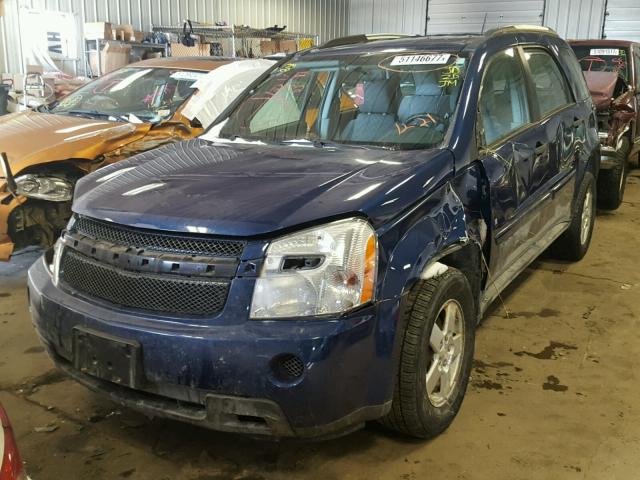 2CNDL13F686013199 - 2008 CHEVROLET EQUINOX LS BLUE photo 2