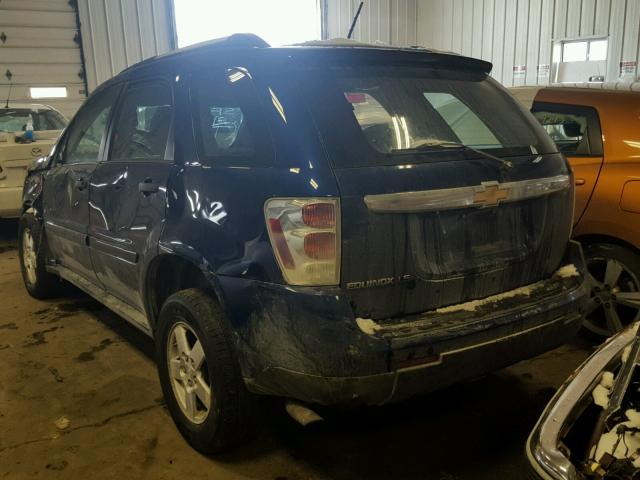 2CNDL13F686013199 - 2008 CHEVROLET EQUINOX LS BLUE photo 3