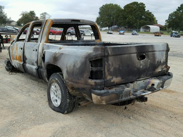 1D7HE48N86S703537 - 2006 DODGE DAKOTA QUA BURN photo 3