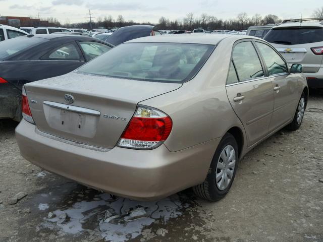 4T1BE32K55U049457 - 2005 TOYOTA CAMRY LE TAN photo 4