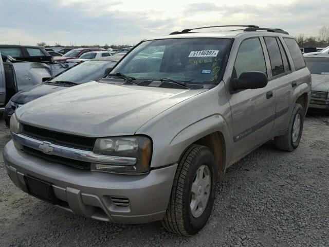 1GNDS13S232125743 - 2003 CHEVROLET TRAILBLAZE BROWN photo 2