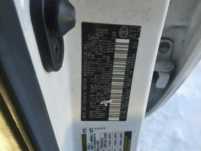 2T1BR30E78C914341 - 2008 TOYOTA COROLLA CE WHITE photo 16