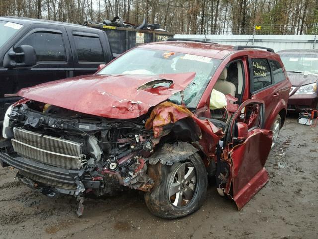 3D4PG1FG2BT530578 - 2011 DODGE JOURNEY MA MAROON photo 2