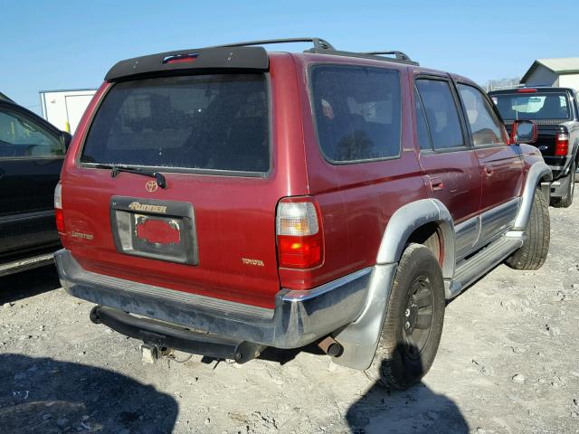 JT3HN87R9V0073046 - 1997 TOYOTA 4RUNNER LI RED photo 4