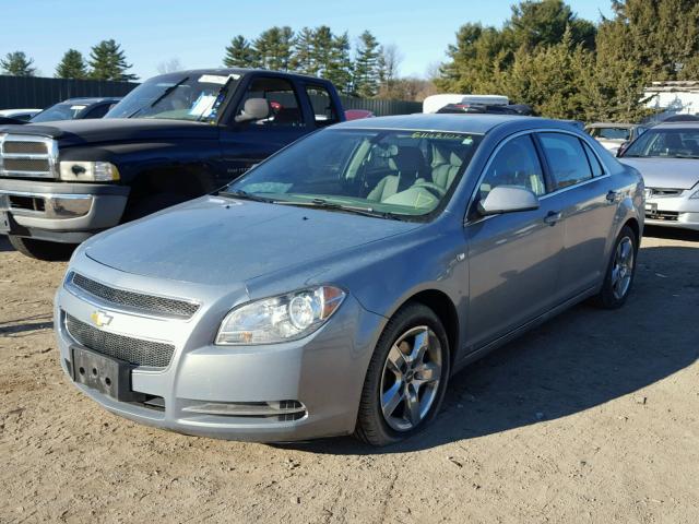 1G1ZH57BX84270161 - 2008 CHEVROLET MALIBU 1LT BLUE photo 2