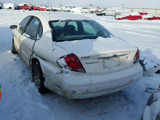 1FAFP52243G203184 - 2003 FORD TAURUS LX WHITE photo 3