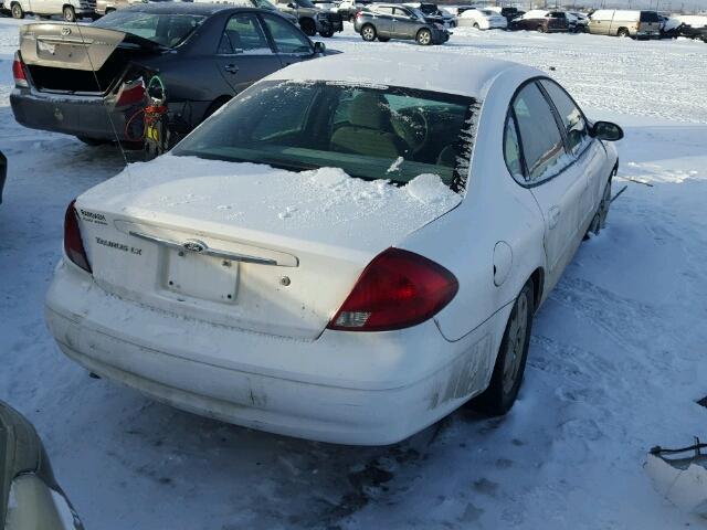 1FAFP52243G203184 - 2003 FORD TAURUS LX WHITE photo 4