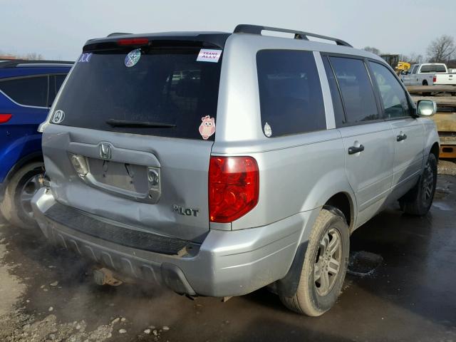 2HKYF18433H521591 - 2003 HONDA PILOT EX SILVER photo 4