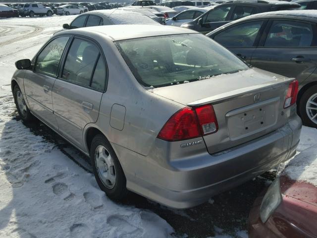 JHMES96694S010972 - 2004 HONDA CIVIC HYBR TAN photo 3