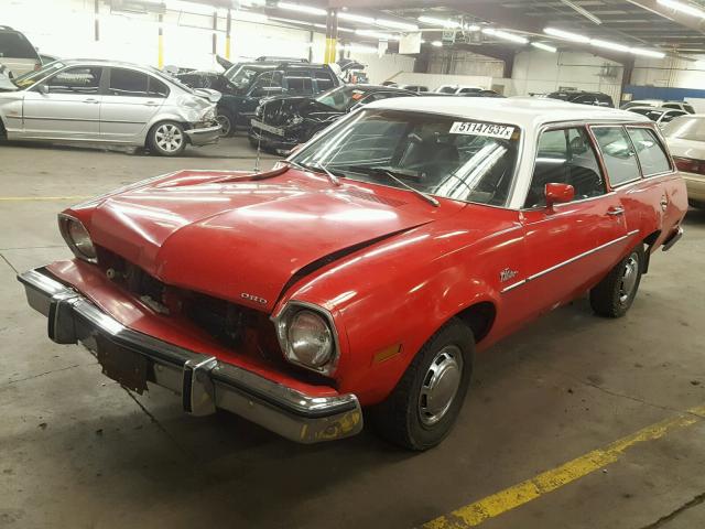 6X12Y171535 - 1976 FORD PINTO RED photo 2