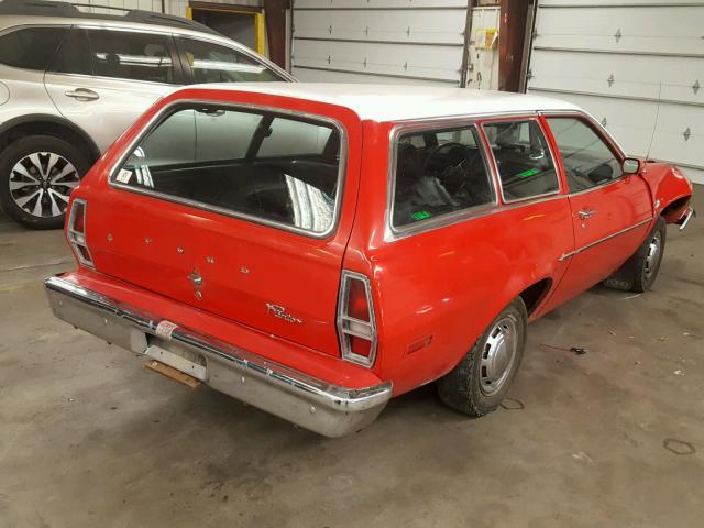 6X12Y171535 - 1976 FORD PINTO RED photo 4