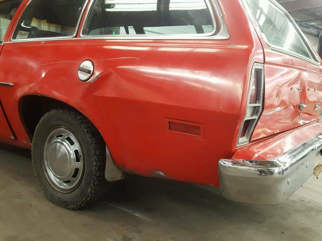 6X12Y171535 - 1976 FORD PINTO RED photo 9