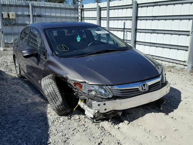 19XFB2F55CE086985 - 2012 HONDA CIVIC LX TAN photo 1