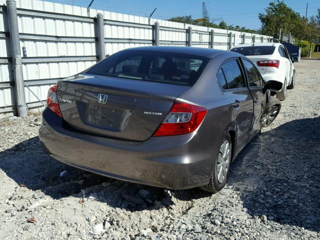 19XFB2F55CE086985 - 2012 HONDA CIVIC LX TAN photo 4