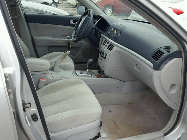 5NPET46C07H255685 - 2007 HYUNDAI SONATA GLS SILVER photo 5