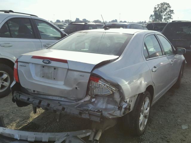 3FAHP0HA2CR402835 - 2012 FORD FUSION SE SILVER photo 4