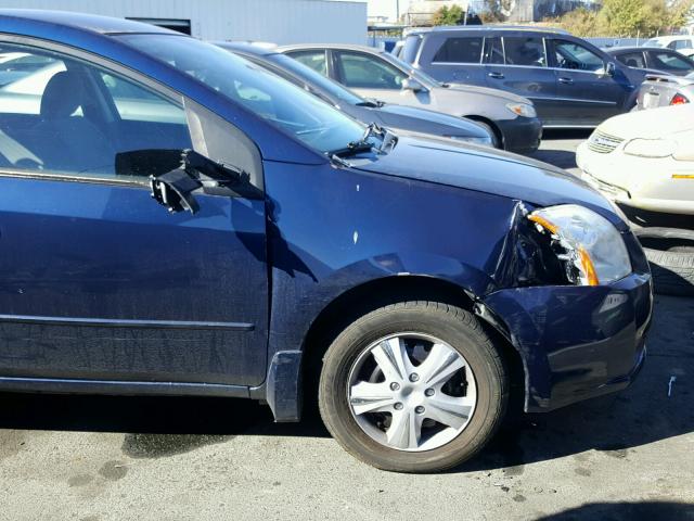 3N1AB61E17L646241 - 2007 NISSAN SENTRA 2.0 BLUE photo 9