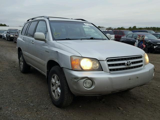 JTEHF21A020084291 - 2002 TOYOTA HIGHLANDER SILVER photo 1