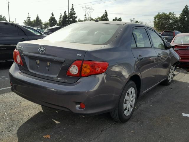 JTDBU4EE3AJ065428 - 2010 TOYOTA COROLLA BA GRAY photo 4