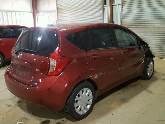 3N1CE2CP6GL354494 - 2016 NISSAN VERSA NOTE RED photo 4