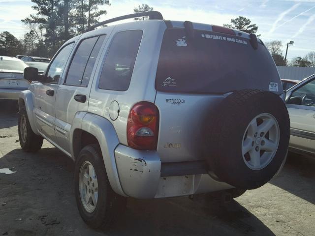 1J4GK58K42W317432 - 2002 JEEP LIBERTY LI SILVER photo 3
