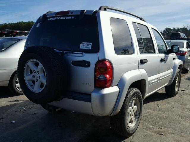 1J4GK58K42W317432 - 2002 JEEP LIBERTY LI SILVER photo 4