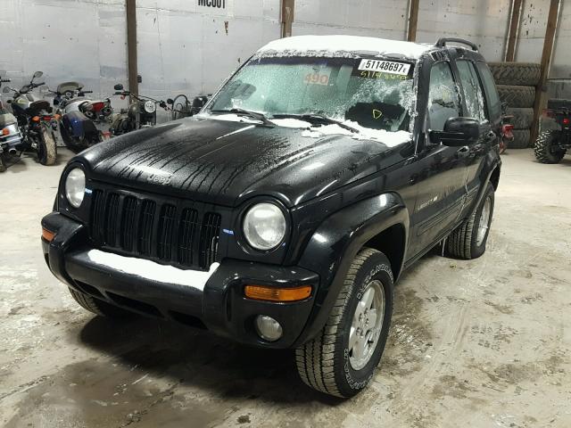 1J4GL58K62W246408 - 2002 JEEP LIBERTY LI BLACK photo 2