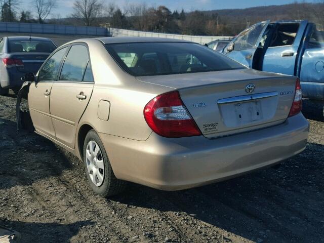 4T1BE32K93U250758 - 2003 TOYOTA CAMRY LE GOLD photo 3