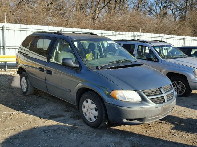 1D4GP25B95B375142 - 2005 DODGE CARAVAN SE GREEN photo 1