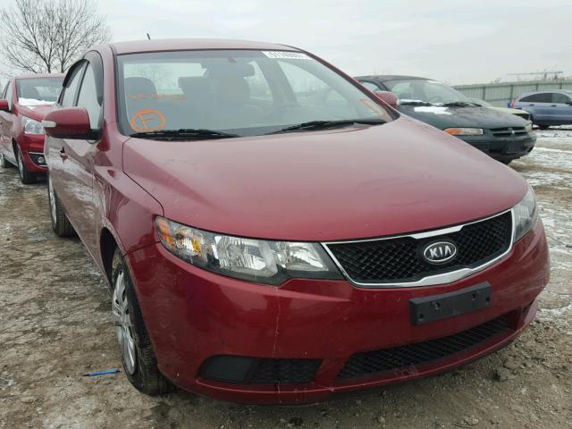 KNAFU4A28A5103920 - 2010 KIA FORTE EX RED photo 1