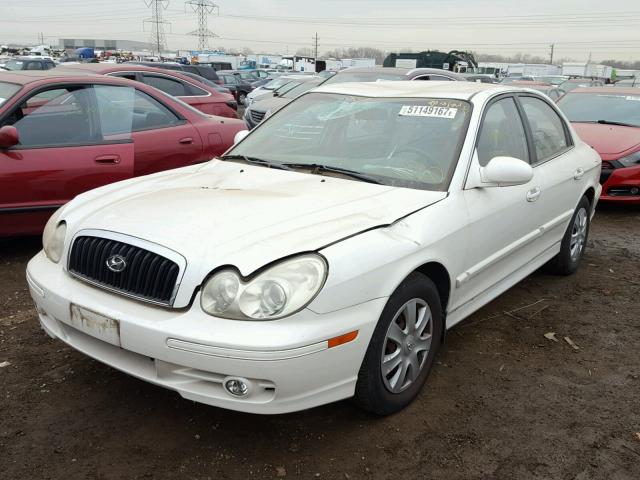 KMHWF25H23A815510 - 2003 HYUNDAI SONATA GL WHITE photo 2