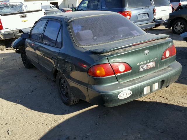 1NXBR12E32Z616408 - 2002 TOYOTA COROLLA CE GREEN photo 3