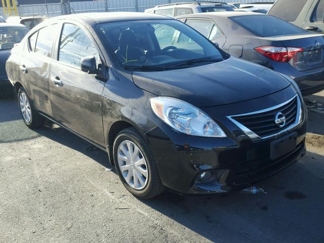 3N1CN7AP4DL837137 - 2013 NISSAN VERSA S BLACK photo 1