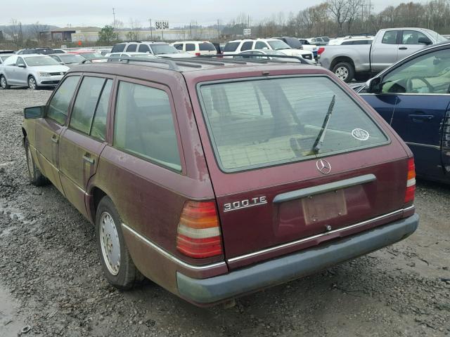 WDBEA90D1LF128273 - 1990 MERCEDES-BENZ 300 TE MAROON photo 3