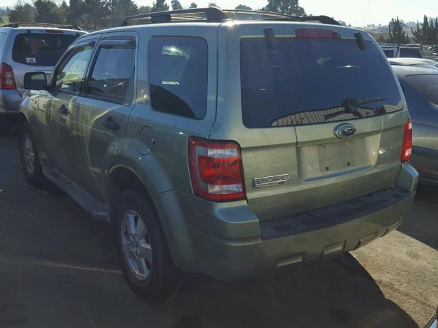 1FMCU03148KD67436 - 2008 FORD ESCAPE XLT GREEN photo 3