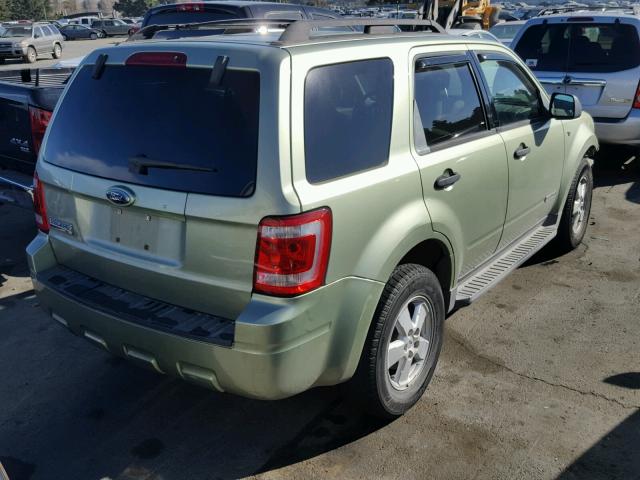 1FMCU03148KD67436 - 2008 FORD ESCAPE XLT GREEN photo 4