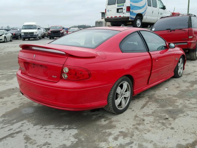 6G2VX12G94L265853 - 2004 PONTIAC GTO RED photo 4