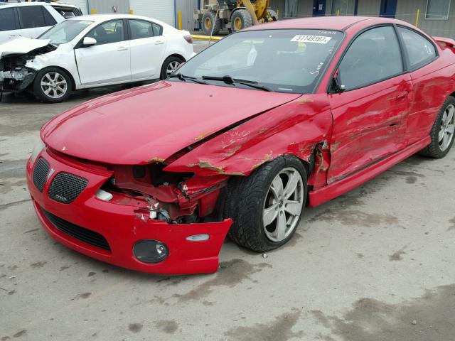 6G2VX12G94L265853 - 2004 PONTIAC GTO RED photo 9