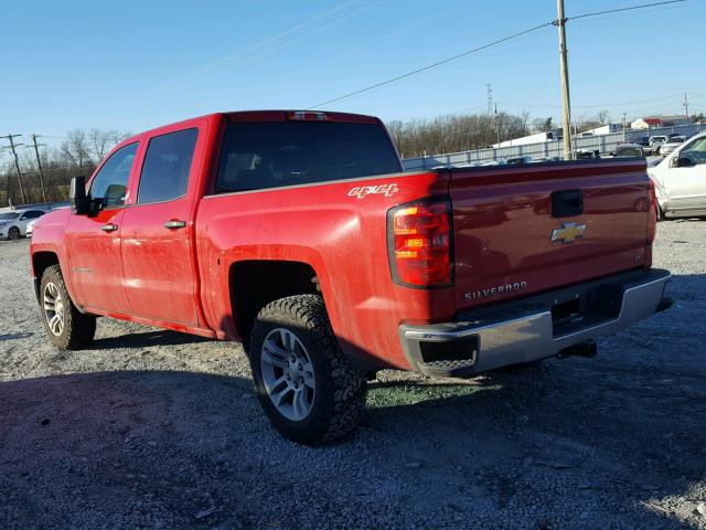 3GCUKREC1EG137762 - 2014 CHEVROLET SILVERADO RED photo 3