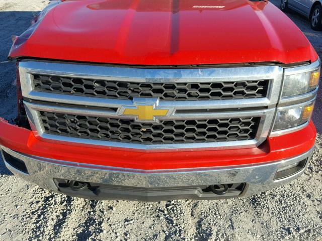 3GCUKREC1EG137762 - 2014 CHEVROLET SILVERADO RED photo 7