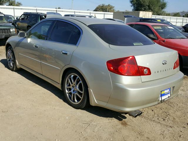 JNKCV51EX6M515013 - 2006 INFINITI G35 TAN photo 3