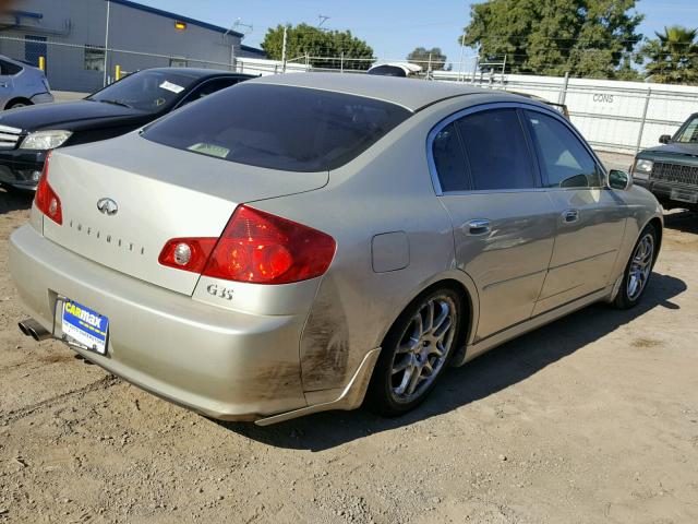 JNKCV51EX6M515013 - 2006 INFINITI G35 TAN photo 4