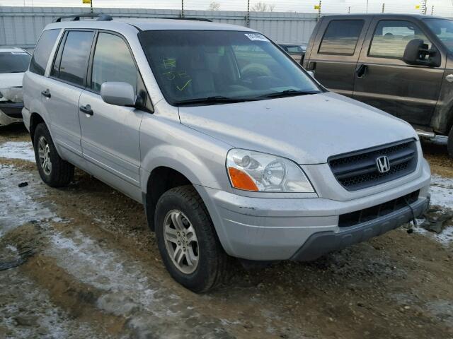 2HKYF18573H007798 - 2003 HONDA PILOT EXL SILVER photo 1