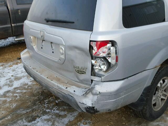 2HKYF18573H007798 - 2003 HONDA PILOT EXL SILVER photo 9