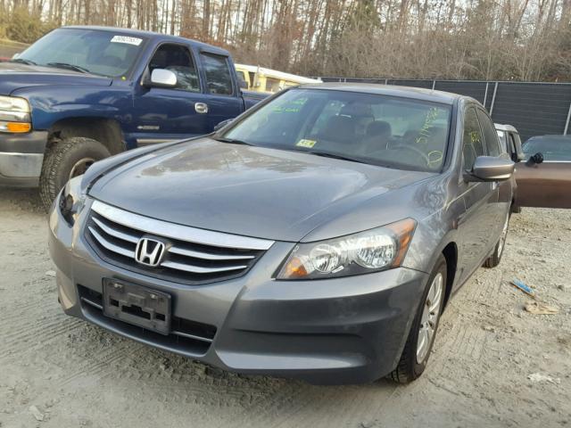 1HGCP2F34BA073957 - 2011 HONDA ACCORD LX GRAY photo 2