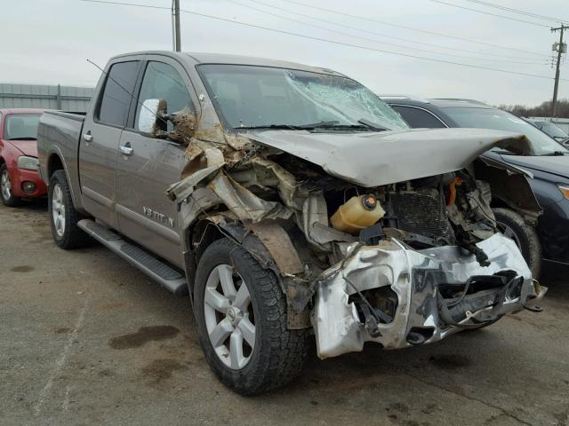 1N6BA07C28N339876 - 2008 NISSAN TITAN XE BROWN photo 1