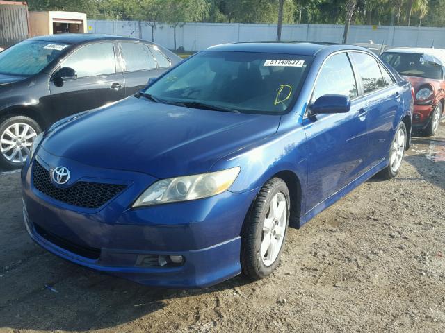 4T1BE46K19U293967 - 2009 TOYOTA CAMRY BASE BLUE photo 2
