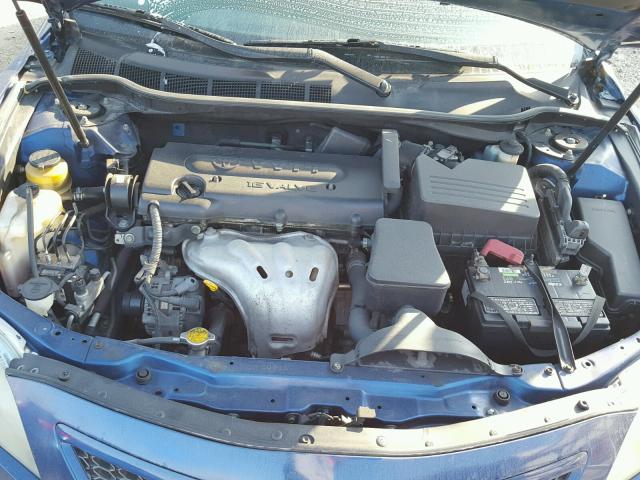 4T1BE46K19U293967 - 2009 TOYOTA CAMRY BASE BLUE photo 7