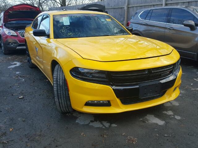 2C3CDXHG7HH504410 - 2017 DODGE CHARGER SX YELLOW photo 1