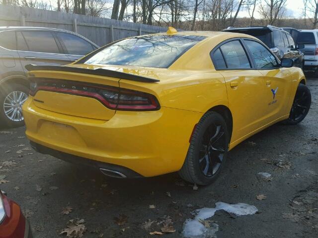 2C3CDXHG7HH504410 - 2017 DODGE CHARGER SX YELLOW photo 4